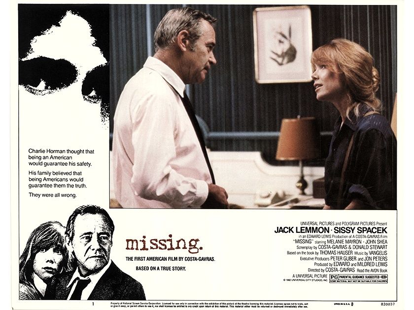 Missing (1982, Costa-Gavras): el terror de una dictadura fascista